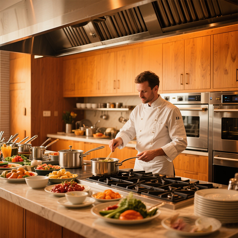 Range Commercial Kitchen - Equipo de cocina comercial automático, cocina
